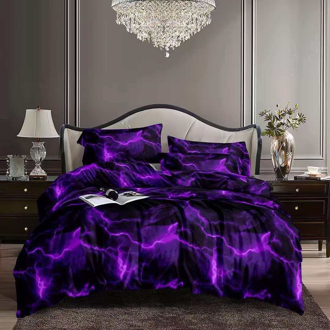 Midnight Lightning Luxury Bedding Set