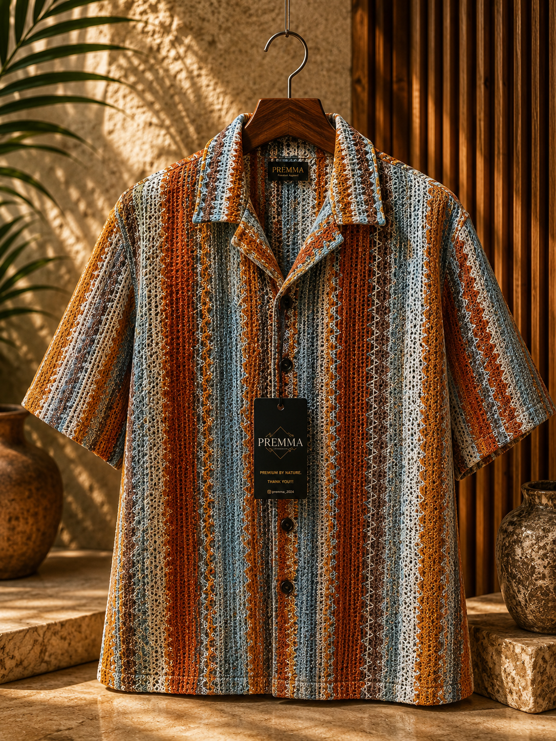 Sunset Terra Crochet Shirt