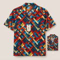 Mondrian's Maze Camp Collar Shirt