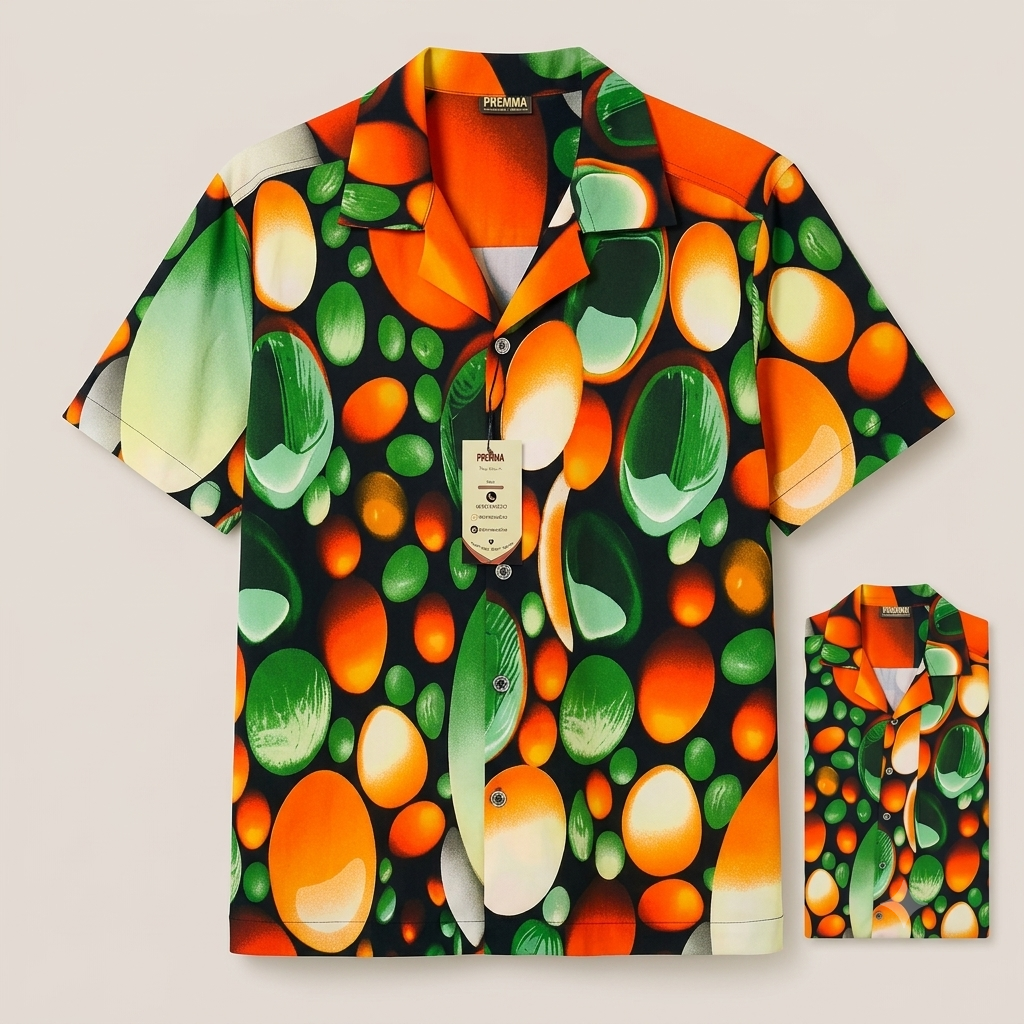 Premma Retro Eclipse Camp Collar Shirt