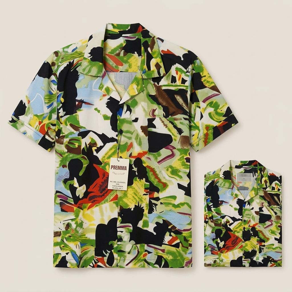 The Premma "Abstract Canvas" Camp Shirt